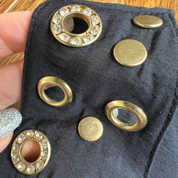 BABY PHAT | Shorts Romper with Gold Grommets - Picture 2 of 11